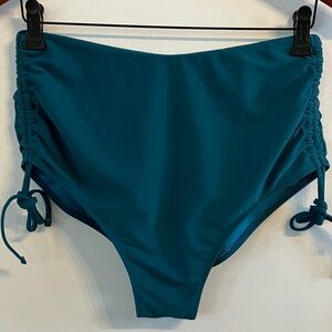 Bali Like New Teal High-Waisted Bikini Bottoms